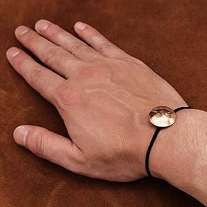 Amazon | オールドコインコンチョ ヘアゴムブレスレット リンカーン 1